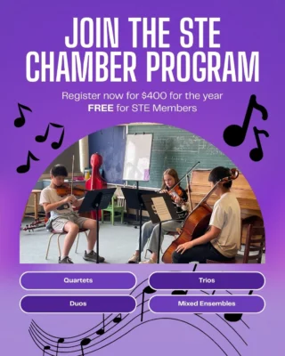 Solo performances too exposed? Large ensembles too drowned out?... This is where chamber ensembles come to save the day! Chamber playing is the musical equivalent of hangin' out with your closest pals - sharing stories, intellectual discussions - it's by-far one of the best inside-joke-generating activities known to humankind. It is only $400 for the year (for non STE members), must be able to read music, now accepting students in piano, bass, cello, violin, viola, and guitar!

#FultonPlaceCommunityLeague #Capilano #Fulton #suzukimethodviolin #cello #edmontonmusicscene #suzukimethodcello #epsb #earlychildhoodeducation #edmontonevents