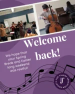 Welcome Back!! We hope you had a restful spring break, we're excited to get right back to the music. Private lessons are in session, group classes begin next week!